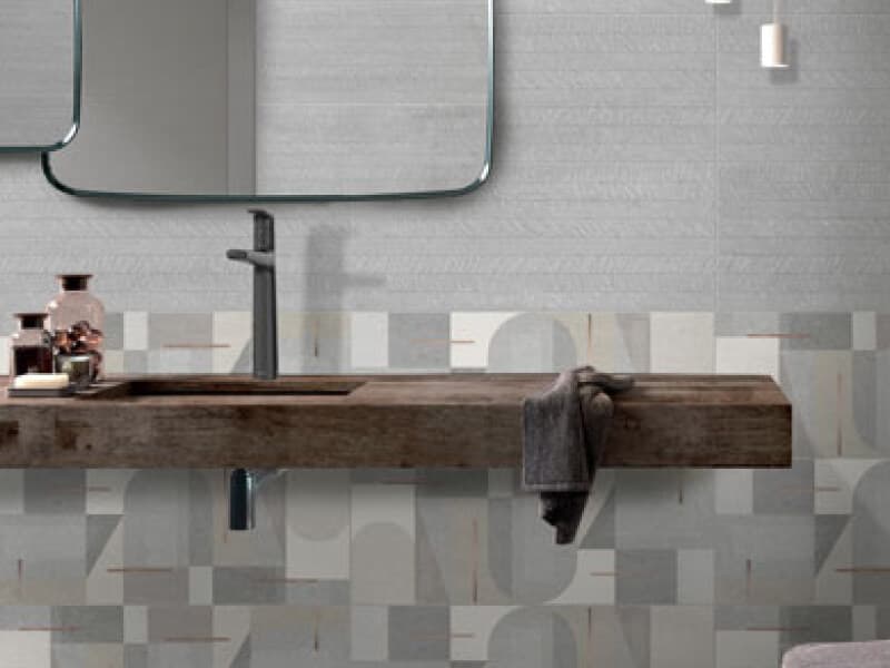 Balcón moderno con fachaleta