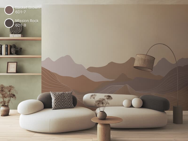 Sala con estilo místico