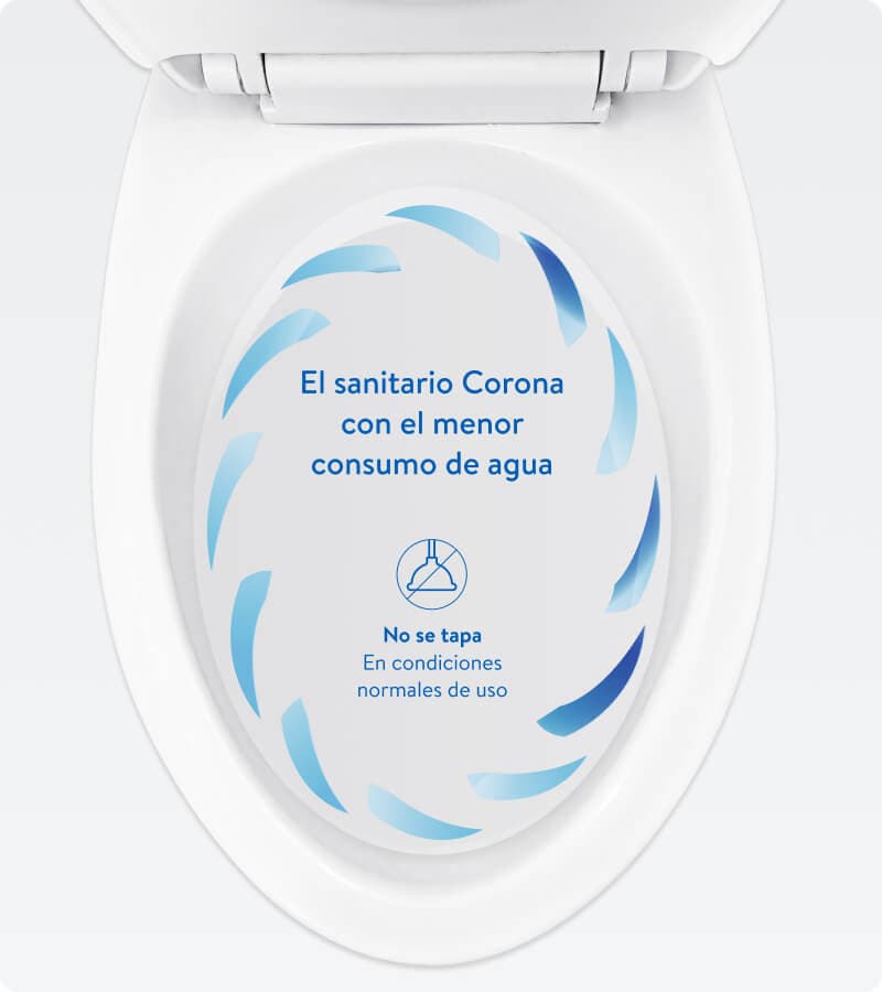 Los sanitarios corona tienen mayor ahorro