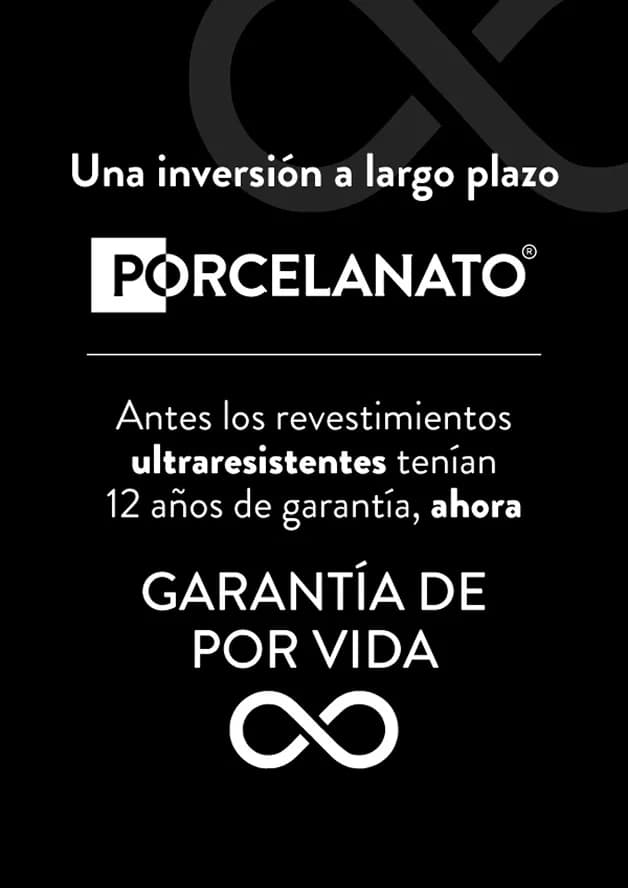 Garantía de por vida para pisos Porcelanato Corona