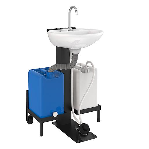 Estación de lavado autónoma pedestal