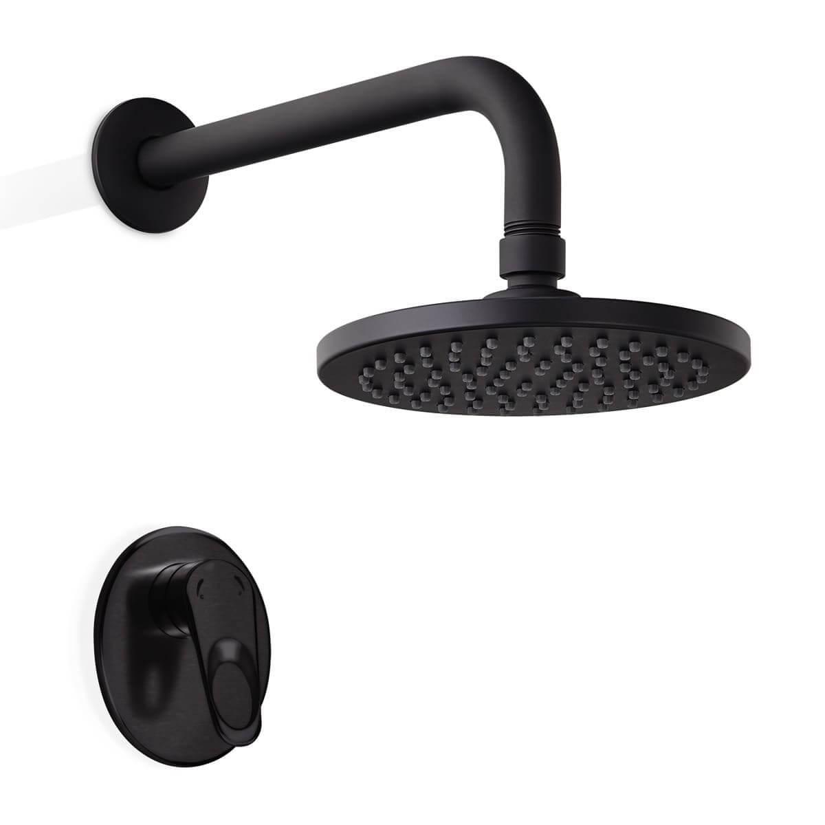 DUCHA MONOCONTROL KORAL MATE BLACK KR408