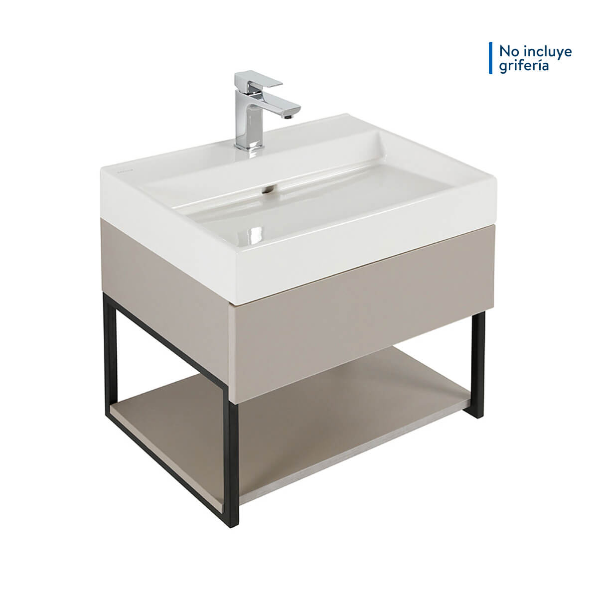 Mueble de baño pequeño para lavabo con Pedestal 60x68x40 cm
