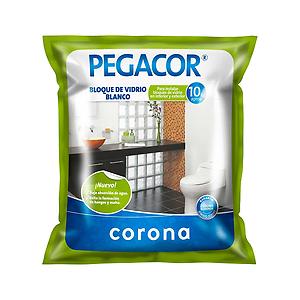 Pegacor® bloque vidrio blanco x 10 kg