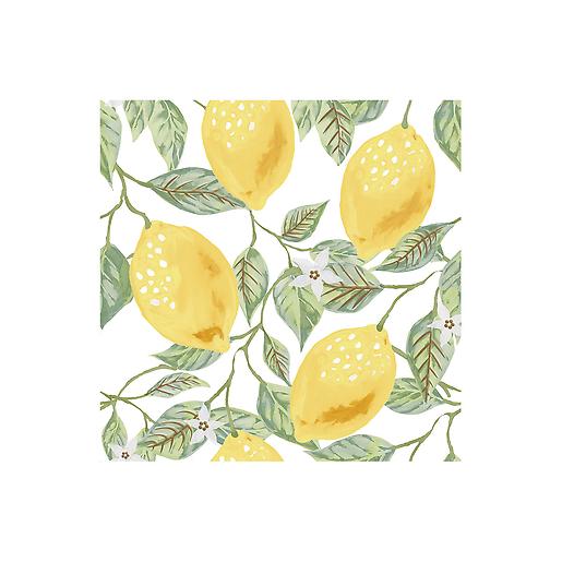 Cuadrado Pared Garden Limones Multicolor Cara Única 20.5X20.5