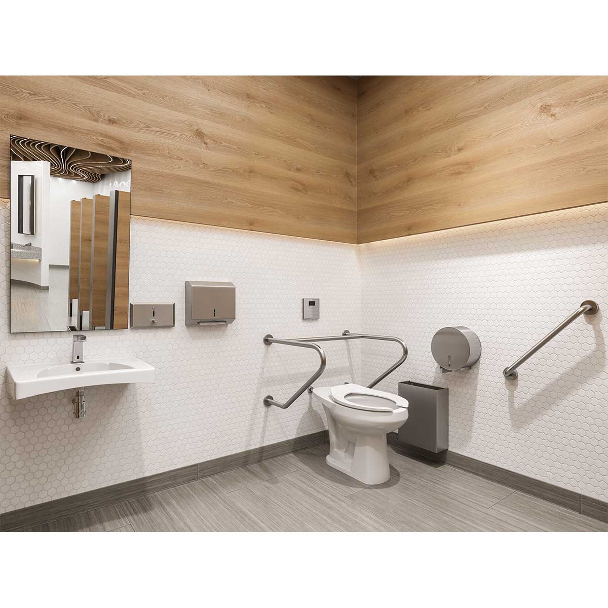Dispensador de toallas de papel multiplegable/triple/c, dispensador de  toallas de papel para baño, instalación sin agujeros, montaje en pared