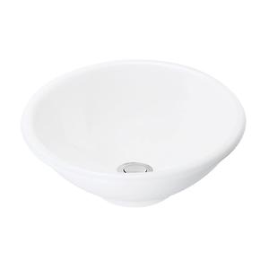 Lavamanos tipo Vessel Manantial Duo blanco en porcelana sanitaria Cara 2