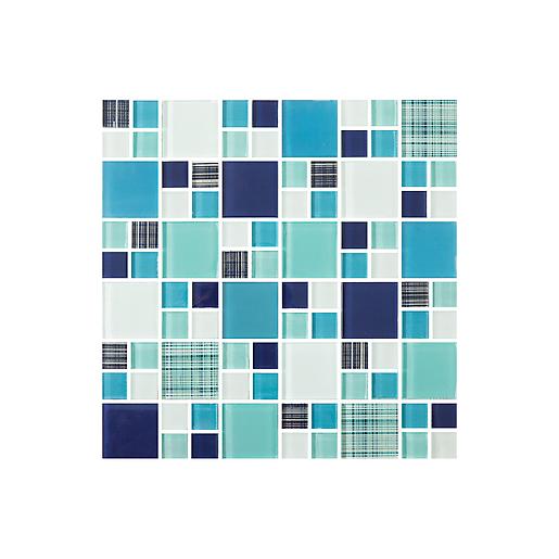 Mosaico Acuarius Azul Cara Única 30x30