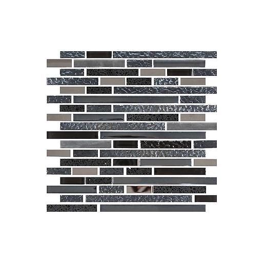 Mosaico Cuarzo Negro Cara Única