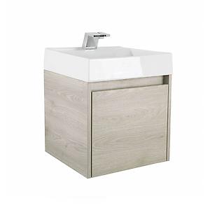 Ambiente Mueble para baño Fussion Ceniza de 45 cm con lavamanos
