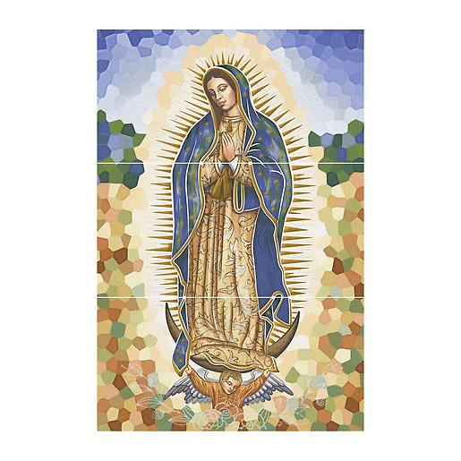Mural Virgen De Guadalupe 3 Pcs Cara Única 30X60